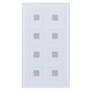 MDT BE-GTT8W.01 Glastaster 8-fach Plus, Weiß mit Temperatursensor