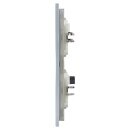 MDT BE-GTT8W.01 Glastaster 8-fach Plus, Weiß mit Temperatursensor