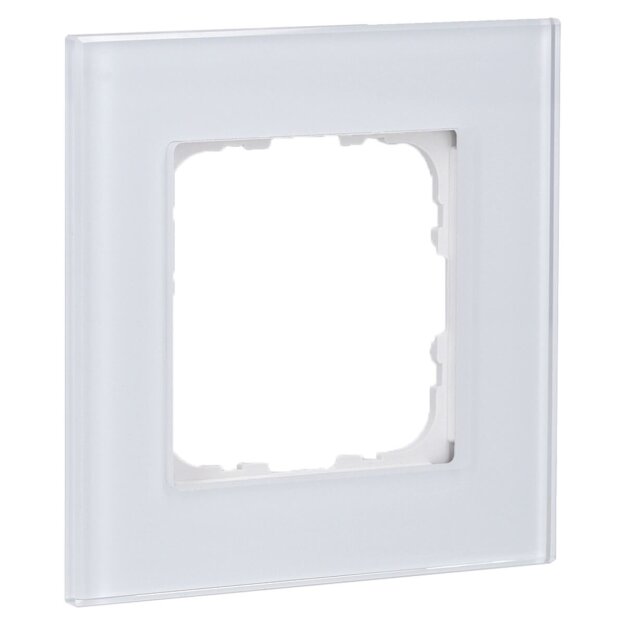 MDT BE-GTR1W.01 Glasrahmen für 55 mm Programme 1-fach, Weiß