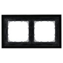 MDT BE-GTR2S.01 Glasrahmen für 55 mm Programme 2-fach, Schwarz