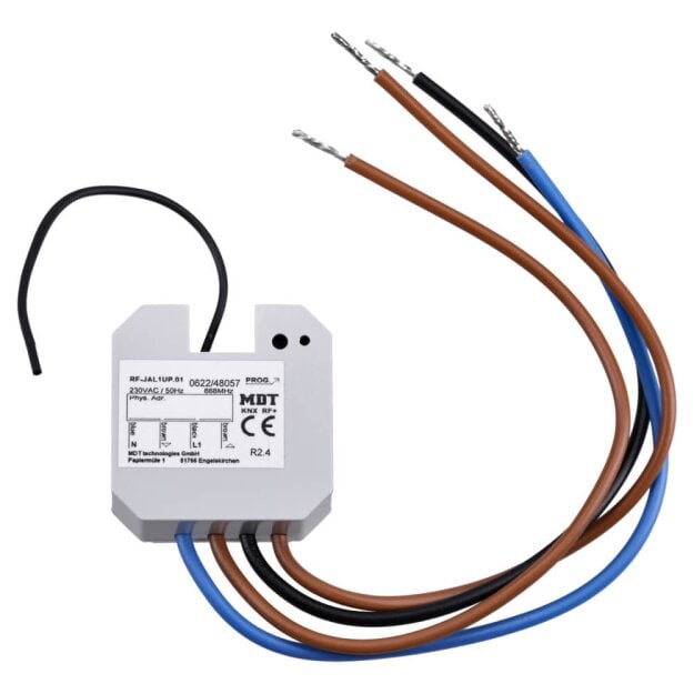 MDT RF-JAL1UP.01 KNX RF+ Funk Jalousieaktor 1-fach, UP, 6A, 230VAC, für ETS5