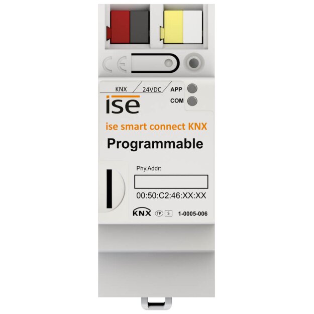 ISE Smart Connect KNX - PROGRAMMABLE - 1-0004-005, REG, TP1, 1x USB, 1x Ethernet