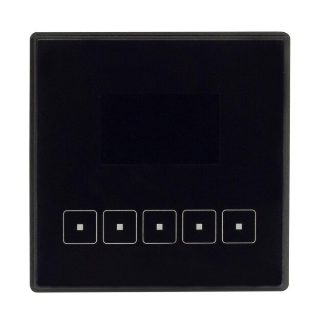 Zennio - SQUARE TMD-DISPLAY - 5 Tasten, Display, Thermostat, Temperaturfühler + CUSTOM - ZVI-SQTMDD