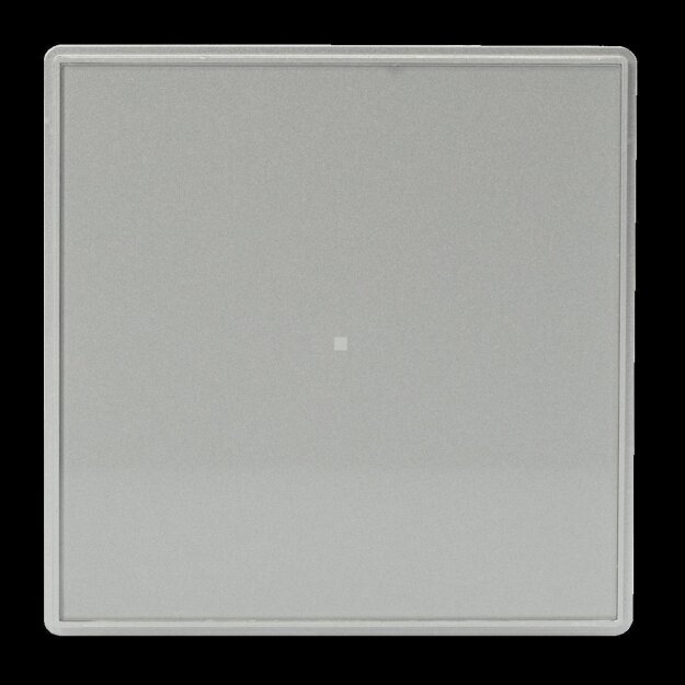 Zennio - SQUARE TMD 1 - kapazitiver KNX-Taster, 1 Taste,  Thermostat, Temperaturfühler - SILBER - ZVI-SQTMD1-S