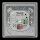 Zennio - SQUARE TMD 1 - kapazitiver KNX-Taster, 1 Taste,  Thermostat, Temperaturfühler - SILBER - ZVI-SQTMD1-S