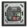 Zennio - SQUARE TMD 4- kapazitiver KNX-Taster, 4  Tasten,  Thermostat, Temperaturfühler - SCHWARZ - ZVI-SQTMD4-A