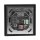 Zennio - SQUARE TMD 6 - kapazitiver KNX-Taster, 6  Tasten,  Thermostat, Temperaturfühler - SCHWARZ - ZVI-SQTMD6-A