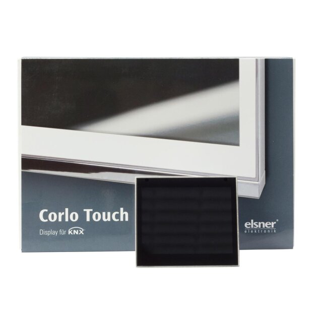 Elsner 70255 Corlo Touch KNX WL, schwarz / Chrom matt KNX-Touch-Display mit WLAN-Kommunikation