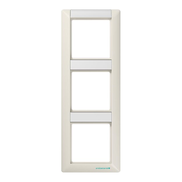Jung ABAS583NA Rahmen 3fach (Duroplast antibakteriell) Weiß Serie AS