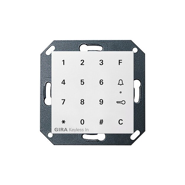 Gira 260527 Gira Keyless In Codetastatur System 55 Reinweiß matt