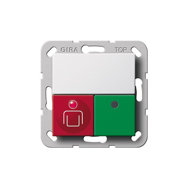Gira 290203 Ruf- + Anwesenheitstaster System 55 Reinweiß