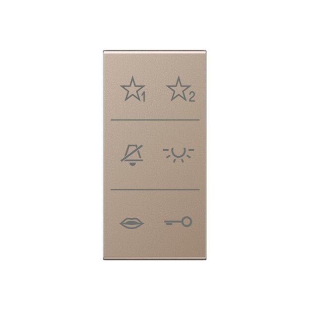 Jung SIA6ADCCH Audio-Design-Cover (Thermoplast bruchsicher) Champagner Serie A / AS