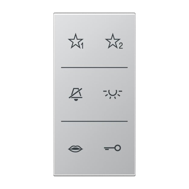 Jung SIA6ALDC Audio-Design-Cover (lackiertes Aluminium) Aluminium Serie LS