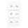 Jung SIA6LSDCWW Audio-Design-Cover (Thermoplast bruchsicher) Alpinweiß Serie LS