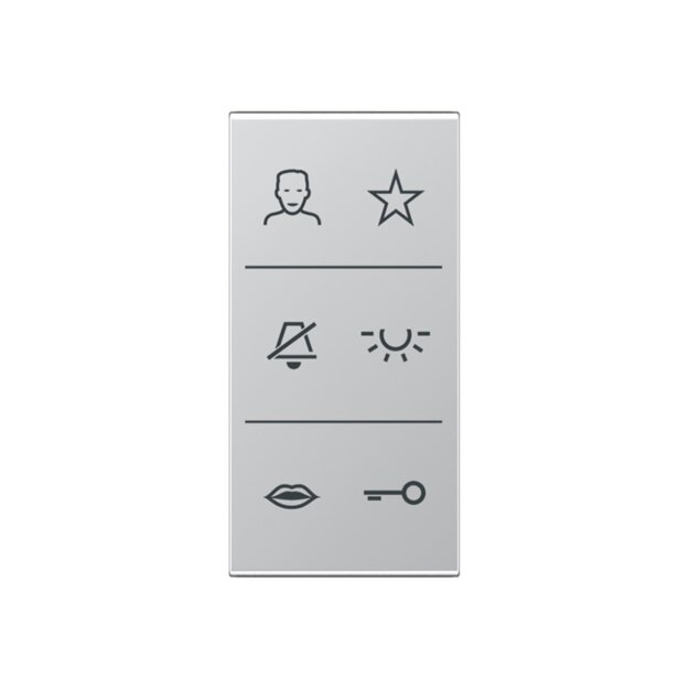 Jung SIV6ADCAL Video-Design-Cover (lackiertes Aluminium) Aluminium Serie LS