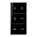 Jung SIV6LSDCSW Video-Design-Cover Schwarz Serie LS