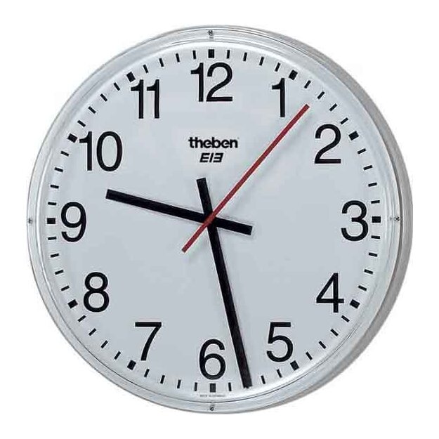 Theben 5009210 Wanduhreinseitig arabische Zahlen OSIRIA 230 AR-EIB Weiß