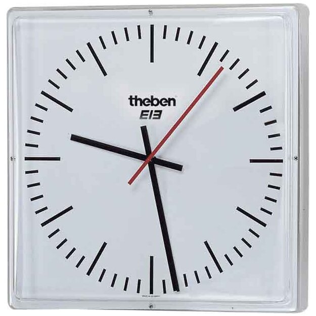 Theben 5009211 Wanduhreinseitig Strichziffern OSIRIA 230 SR-EIB Weiß