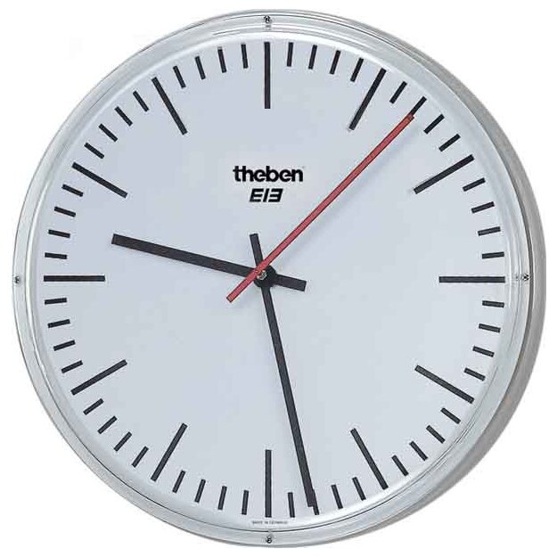 Theben 5009231 Wanduhreinseitig Strichziffern OSIRIA 240 SR-EIB Weiß