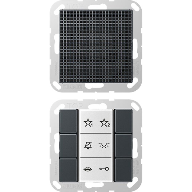 Jung SIAIA6ANM Audio-Innenstation (Thermoplast bruchsicher) Anthrazit Matt Serie A / AS