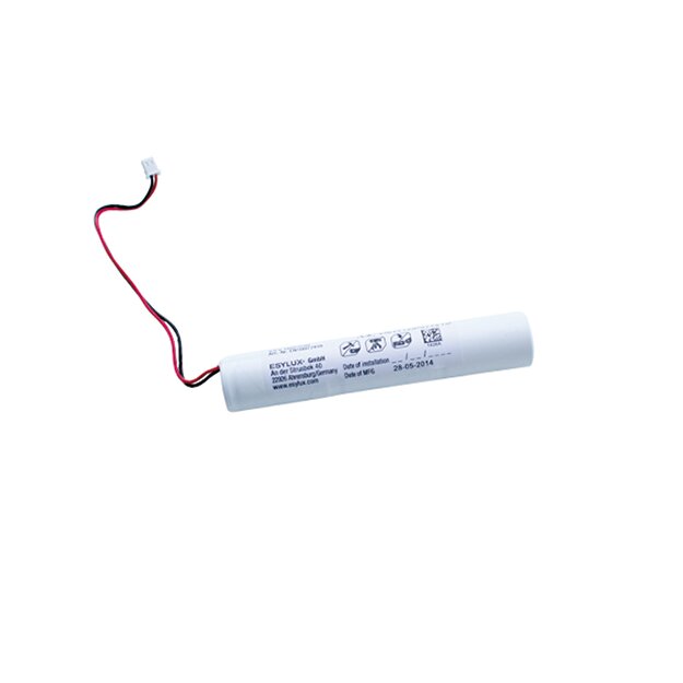 ESYLUX EN10077418 NiCd-Akku (3,6 V/1800 mAh)für Einzelbatterie-Rettungswegebeleuchtung der Serie ELX ELX BATTERY NiCd 1800mAh