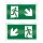 Esylux EN10032578 Piktogrammscheibe zweiseitig u-re/u-li 24 m EKW für SLX-Notleuchten SLX 24 DISPLAY SYMBOL 2-SIDE DOWN RIGHT LEFT