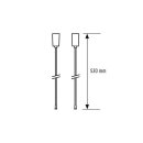 ESYLUX EN10078316 Pendelsatz Rohr für Notleuchten der Serie ELX und SLX SLX/ELX TUBE PENDULUM SET Chrom