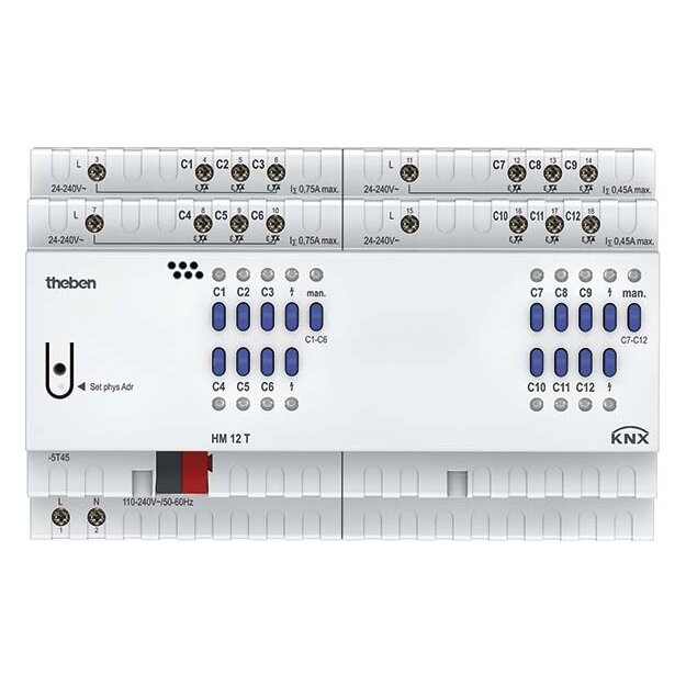 Theben 4940245 Heizungsaktor FIX2 Modul HM 12 T KNX