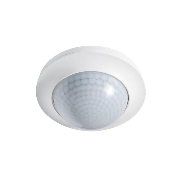 ESYLUX EP10427428 Decken-Präsenzmelder 360° Unterputz Reichweite ca Ø 24 m 2 x Lichtkanal KNX-Bus PD-C 360i/24 KNX UP Weiß