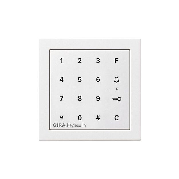 Gira 2605112 Gira Keyless In Codetastatur Flächenschalter Reinweiß
