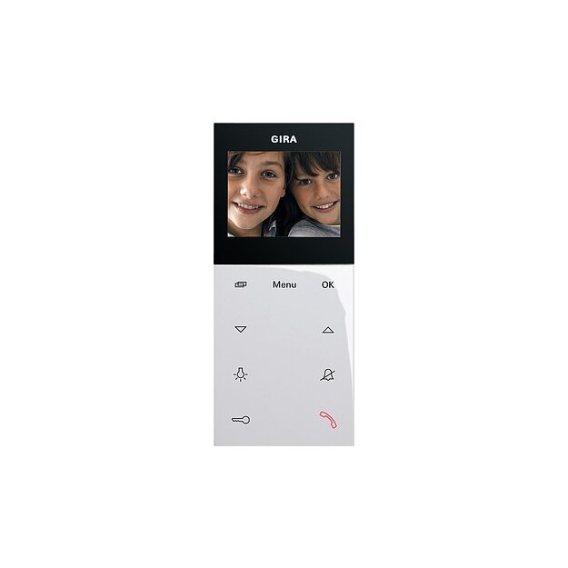 Gira 123903 Wohnungsstation Video AP Plus System 55 Reinweiß