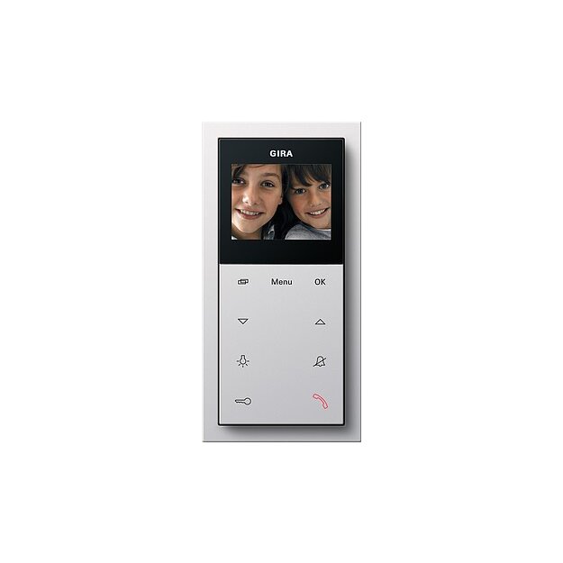 Gira 1239112 Wohnungsstation Video AP Plus Flächenschalter Reinweiß