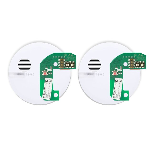Hekatron Rauchwarnmelder Genius Plus X + Funkmodul Pro X 2er Pack