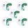 Hekatron Rauchwarnmelder Genius Plus X + Funkmodul Pro X 5er Pack