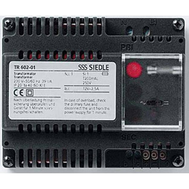 Siedle TR 602-01 Trafo 200033600 Schwarz