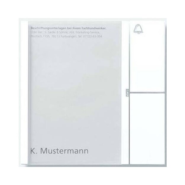 Siedle TM 612-1 SM Tasten-Modul 200035516 Silber-Metallic