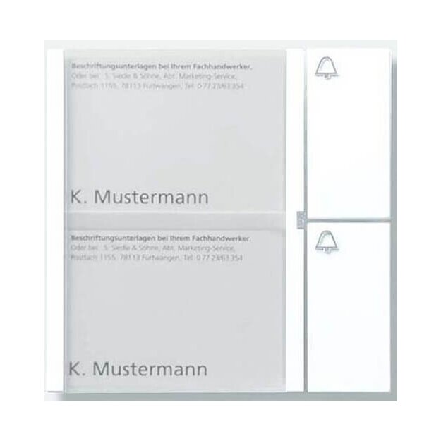 Siedle TM 612-2 SM Tasten-Modul 200035520 Silber-Metallic