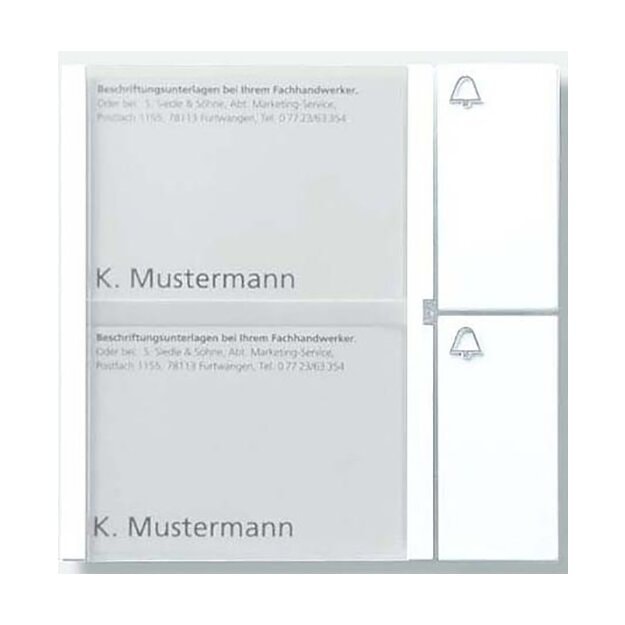 Siedle BTM 650-02 SM Bus-Tasten-Modul 200035735 Silber-Metallic