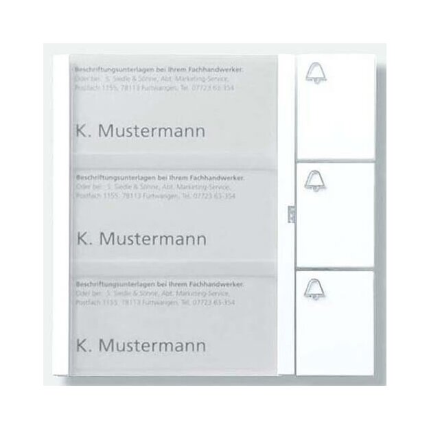 Siedle BTM 650-03 DG Bus-Tasten-Modul 200038793 Dunkelgrau-Glimmer