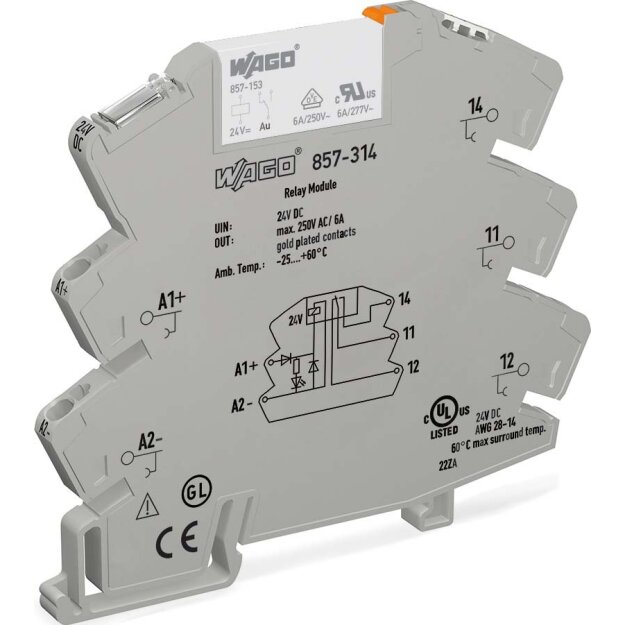 WAGO Kontakttechnik Relaisbaustein steckbar 857-314