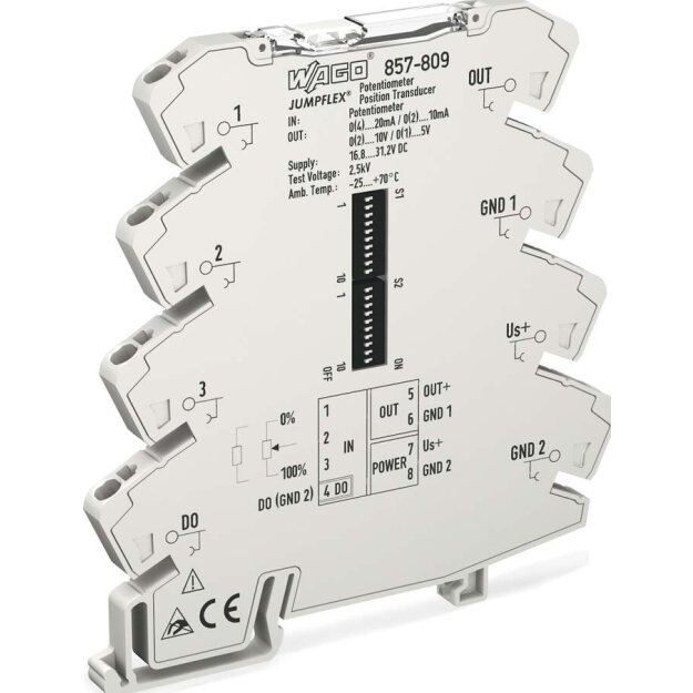 WAGO Kontakttechnik Potipositionsmessumformer 857-809