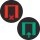 Berker 19058014 Folie bi-color für rundes LED-Signallicht Symbol Warten / Eintreten