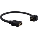 Merten MEG4583-0002 HDMI-Keystone mit Kabelpeitsche Schwarz