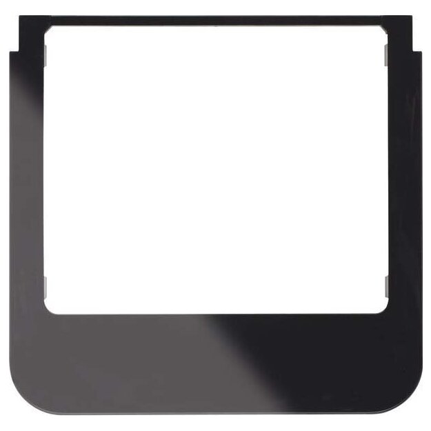 Berker Rahmen abgerundet Schwarz glänzend Glas 13192145 (1er)