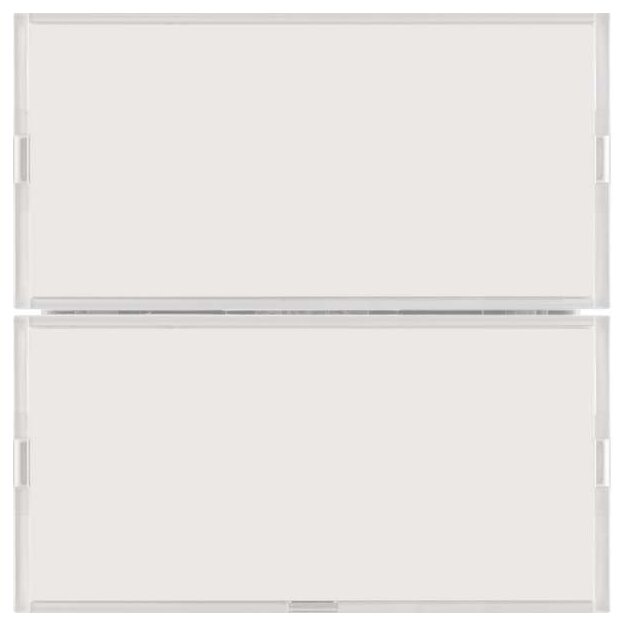 Berker 80162780 Tastsensor 2-fach Komfort mit Beschriftungsfeld KNX S.1/B.x Weiß/Polarweiß