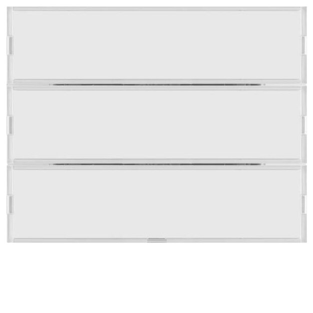 Berker 80163770 Tastsensor 3-fach Komfort mit Beschriftungsfeld KNX K.1 Polarweiß glänzend