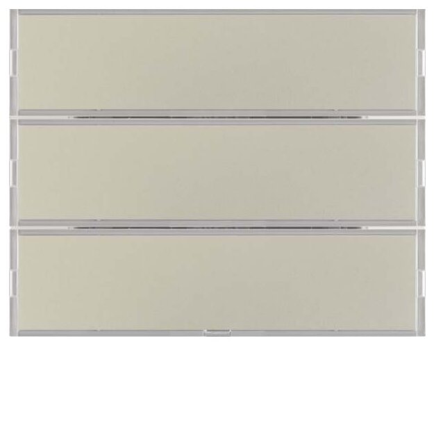 Berker 80163773 Tastsensor 3-fach Komfort mit Beschriftungsfeld KNX K.5 Edelstahl matt lackiert