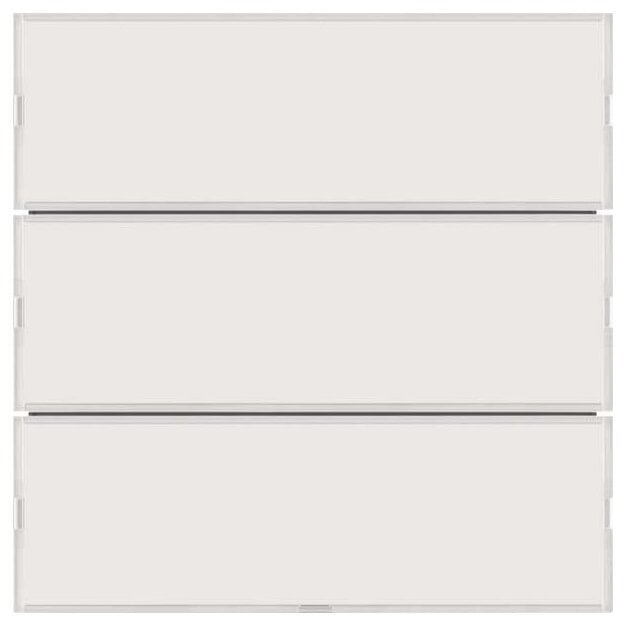 Berker 80163780 Tastsensor 3-fach Komfort mit Beschriftungsfeld KNX S.1/B.x Weiß/Polarweiß