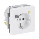 Busch-Jaeger 3120 EUCB-84 FI-SCHUKOMAT SCHUKO® Steckdosen-Einsatz mit Fehlerstrom-Schutzschalter (Thermoplast) Studioweiß 2CKA003116A0662