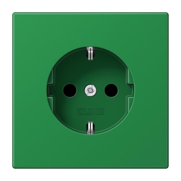 Jung LS1520BFGN SCHUKO Steckdose (Thermoplast bruchsicher) Grün Serie LS